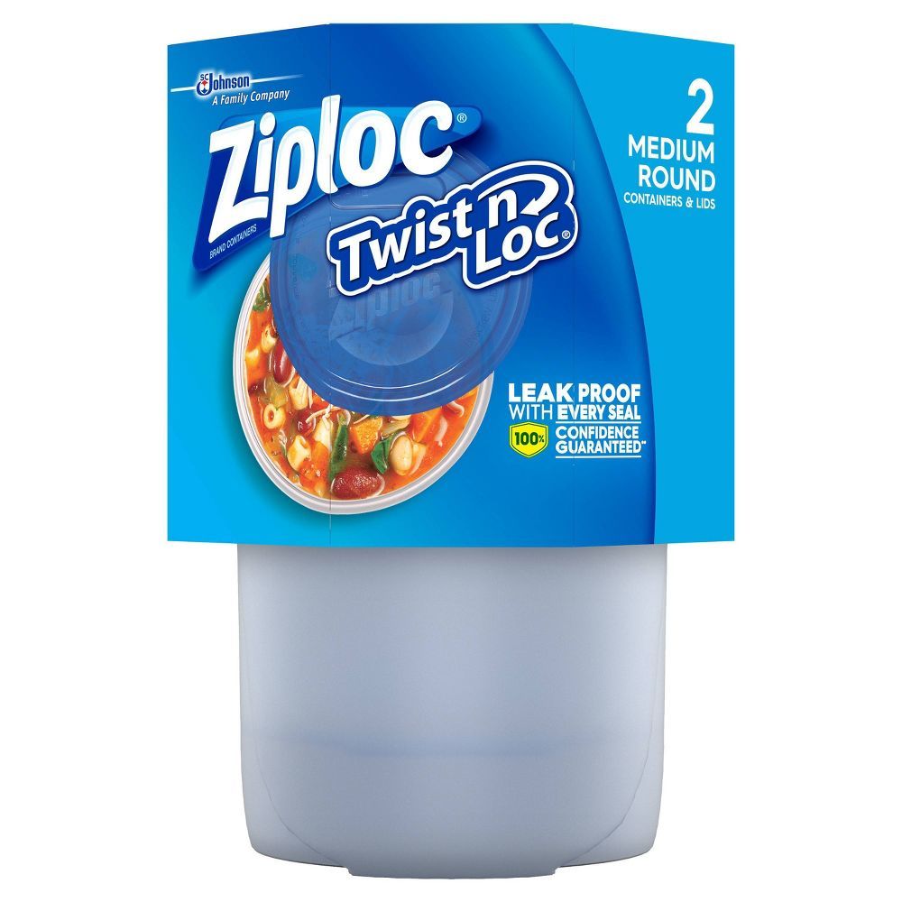  2pks Ziploc Twist 'n Loc Medium Round Containers - 2cts/pack - $28.00