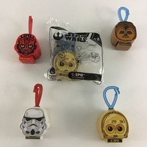 Star Wars McDonalds Lot Happy Meal Toys Clips C3PO Stormtrooper Chewy Da... - $18.76