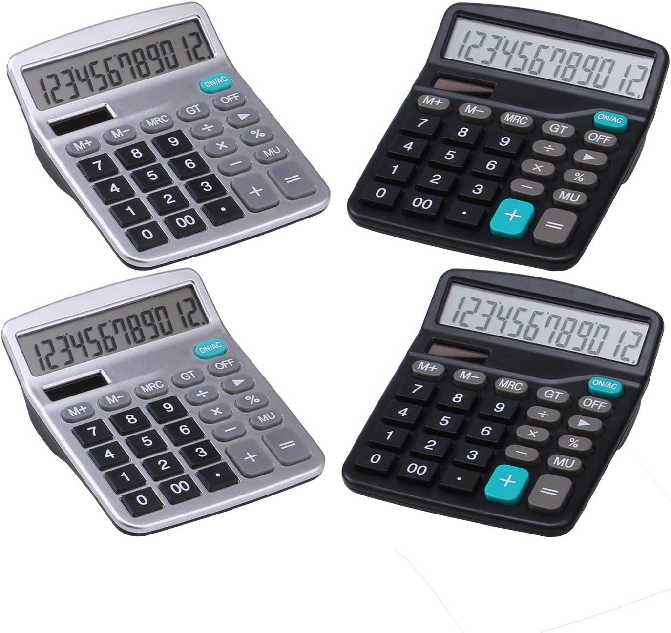 Office Desktop Calculator Basic 12 Digit With Solar Power And Aa, Large ... - $38.98