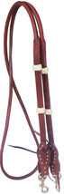 Horse 8&#39; x 5/8&quot; Western Harness Leather Rolled Studded Barrel Contest Reins - $28.70