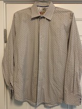 Men&#39;s Robert Graham Classic Fit multi plaid cotton dress shirt XL - £29.51 GBP