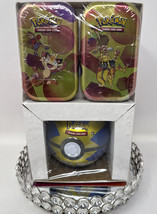 Pokemon Paldean Fates Mini Tins (2) PLUS Poke Ball (random) 3 Pack SAMS  - $64.34