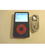 APPLE iPOD CLASSIC  5.5 GEN. BLACK/RED  CUStOM  THIN   80GB...WOLFSON CH... - £141.53 GBP