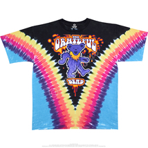 Grateful Dead  Dancing Bear Vee  Tie Dye Shirt       L   - £26.25 GBP