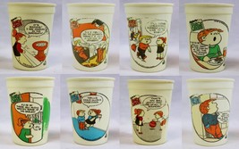 VINTAGE 1985 Wyler&#39;s Family Circus Plastic Cup Set of 4 - £15.49 GBP