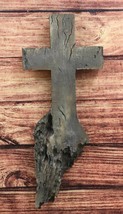 Faux Wood Rustic Rugged Calvary Hill Tree Roots Christian Wall Cross Crucifix - £23.97 GBP