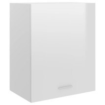 Hanging Cabinet High Gloss White 50x31x60 cm Engineered Wood - £35.37 GBP