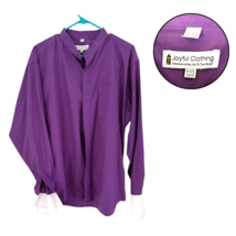 Joyful Clothing Purple Clergy Shirt Men’s 17-17.5 34-35 White Cuffs Pastor - $311.22 MXN