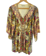One World Babydoll Tunic Top Liquid Knit Fantasy Whimsigoth Fairy Y2K Fl... - $716.81 MXN