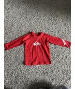 Quiksilver Red Logo Baby Long Sleeve Rashguard Size 18 Months - $144.11 MXN