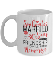 Soulmates Married for 30 Year Happy Memories Wedding Anniversary Mug  - £11.75 GBP