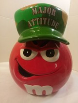 Galerie Red M &amp; M &quot;Major Attitude&quot; with Camo Lid Candy/ Cookie Jar or Canister - £13.20 GBP