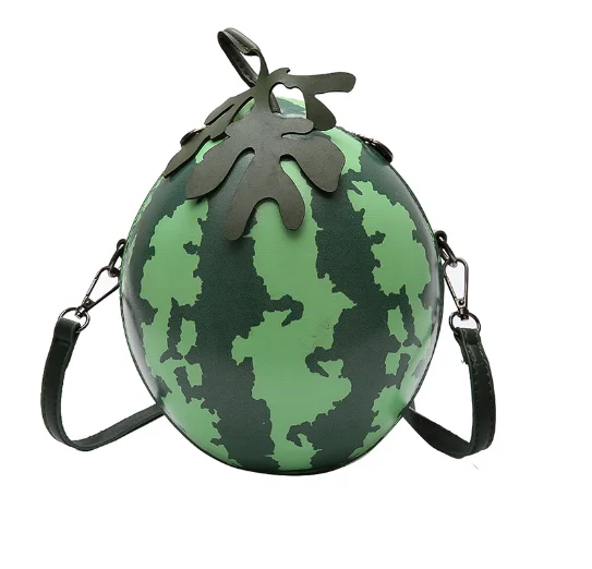 E watermelon shape shoulder bag for girls mini crossbody bags personality purse fashion thumb200