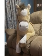 Hug Fun Horse Huge Sit On Rideable Brown Plush Pony Saddle &amp; Bridle Over... - £17.54 GBP