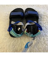 Carters Delray Blue Toddler strappy boys sandals size 8 Brand New - $14.52