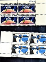 U S Stamp -2 Plate Blocks Outer Space Viking Mission &amp; Mariner 10 Venus/Mercury - £2.84 GBP