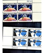 U S Stamp -2 Plate Blocks Outer Space Viking Mission &amp; Mariner 10 Venus/... - $3.50
