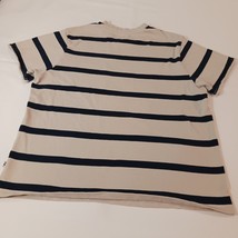 Free Assembly MKN0024 Men's Tan & Black Stripes Cotton Short Sleeve T-Shirt L image 8