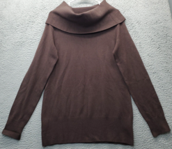 French Connection Sweater Womens XL Brown Ribbed Hem Long Sleeve Turtle ... - £15.69 GBP