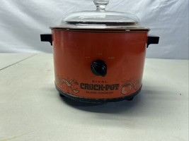 Rival Crock Pot Vintage 1970s 2 Quart Orange Slow Cooker Kitchen Appliance~Parts - $18.69+