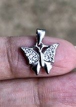 Colgante de mariposa de plata de ley 925 con circonita cúbica, joyería... - £13.31 GBP