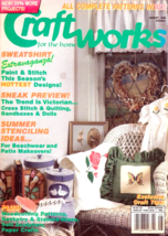 Craftworks For The Home Magazine Aug. 1989 Patterns Crafts Decor Woodwork Stitch - £5.98 GBP