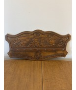 Vintage Embossed Fruit Wooden Key Rack Holder Collector Wood Display Rack - $376.79 MXN