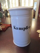 Antique Apothecary Pharmacy Jar &quot;Kampfer&quot; 8&quot; Rare - £98.37 GBP