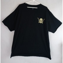 Hanes Men&#39;s Black Graphic Tee T-Shirt Size 2XL 100% Cotton - £9.14 GBP
