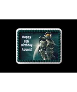 Halo Master Chief Cake Topper Frosting Sheet/ Personalize w your name - £8.80 GBP