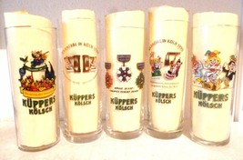 5 Brauerei Kuppers Kolsch Koln Mardi Gras Seasons Kolsch German Beer Glasses - £15.38 GBP