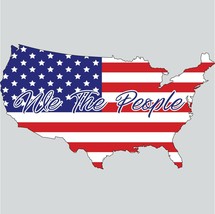 We The People - Patriotic U.S. Flag Vehicle Decal - 7&quot; tall x 12 wide - ... - £5.37 GBP