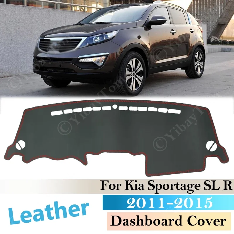 For Kia Sportage 2011- 2015 SL Anti-Slip Leather Mat Dashboard Cover Pad - £23.62 GBP+