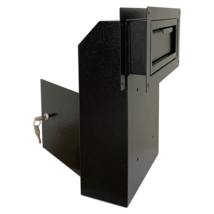 OPEN BOX Door Drop Box, Mail Slots, Through The Door Locking Mailbox, Black - £41.19 GBP