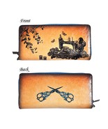 Vintage Sewing Machine and Scissors Themed Pouch and Wallet - $17.71 CAD