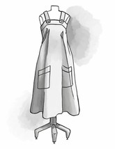 Folkwear Basics Pinafore Dress Sewing Pattern (Pattern Only) folkbasicspinafore - $17.95