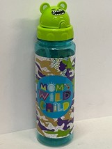 Reusable Bpa Free &quot;Mom&#39;s Wild Child&quot; Camo Printed Water Bottle, Straw - £9.44 GBP