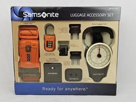 Samsonite Luggage Accessory Set Combination Lock Strap Worldwide Adapter Scale - £27.55 GBP
