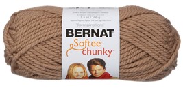 Spinrite Bernat Softee Chunky Yarn-Soft Taupe - £14.08 GBP