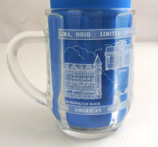 Vintage Limited Edition The American House Lima, Ohio Clear Glass Coffee... - £7.72 GBP