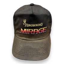 Vtg Browning Mirage Bow Promo Hat Cap Adjustable Strapback Faded Hunting... - $34.64