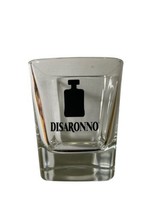 Disaronno Square Rocks Whiskey Glass Cup Clear Black Logo Design Liqueur... - £9.51 GBP