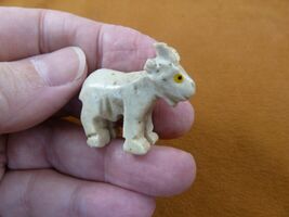 Y-GOA-3) gray red BILLY GOAT I love fair goats figurine stone gemstone S... - €7,66 EUR