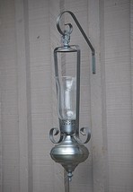 Classic Style Pewter Finish Candle Holder Lantern Wall Mount Home Cabin ... - $59.39