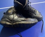 Nike Air Jordan 10 X Retro NYC Black Gold Mens Size 14 Sneaker Shoes 310... - $67.32