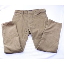 Lands End Mens Straight Fit Corduroy Pants Size 37 Tan 67% Cotton 33% Polyester - $23.00 CAD