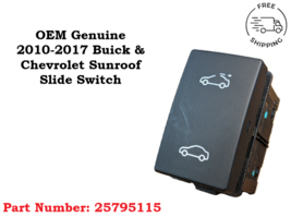 OEM Chevy Buick Equinox Malibu Verano Cruze Sunroof Slide Switch Black 2... - $17.81