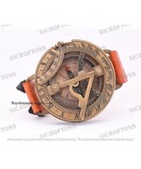 Armbanduhr im Vintage-Stil, antikes Messing, runde Sonnenuhr, Kompass,... - £22.10 GBP+