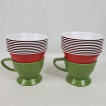 Vintage Mid Century Coffee Cup Holders w/ Red Solo Cups SET OF 2 - $111.43 MXN