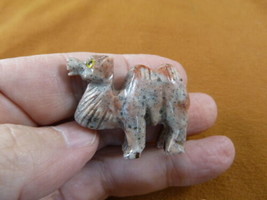 Y-CAM-26) gray CAMEL camels desert dromedary SOAPSTONE FIGURINE gemstone... - $8.59